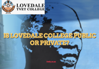 IS LOVEDALE COLLEGE PUBLIC OR PRIVATE?