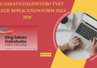 King Sabata Dalindyebo Tvet College Application Form 2025 Pdf