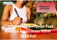 King Sabata Dalindyebo Tvet College Application Form 2026 Pdf