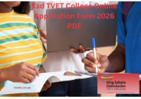 Ksd TVET College Online Application Form 2026 PDF