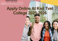 Apply Online At Ksd Tvet College 2025-2026