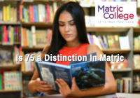 Is 75 a Distinction In Matric