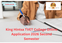 King Hintsa TVET College Online Application 2026 Second Semester