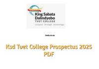 Ksd Tvet College Prospectus 2025 PDF