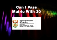 Can I Pass Matric With 30;Is 30% a pass in South Africa