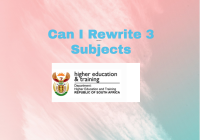 Can I Rewrite 3 Subjects