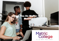 Can You Do Matric In 3 Months