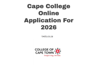 Cape College Online Application For 2026