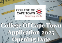 College Of Cape Town Application 2025 Opening Date