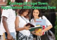 College Of Cape Town Application 2026 Opening Date