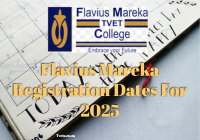 Flavius Mareka Registration Dates For 2025