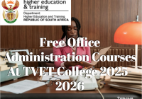 Free Office Administration Courses At TVET College 2025-2026