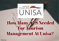 How Many APS Needed For Tourism Management At Unisa? 