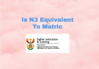 Is N3 Equivalent To Matric