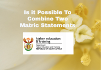 Is it Possible To Combine Two Matric Statements