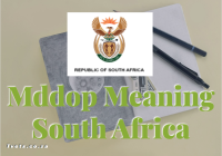 Mddop Meaning South Africa