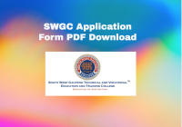 SWGC Application Form PDF Download