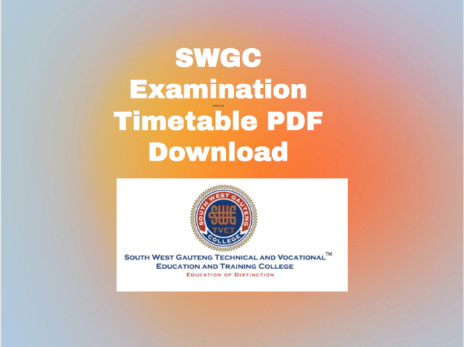 SWGC Examination Timetable PDF Download