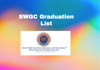 SWGC Graduation List