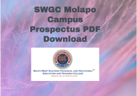 SWGC Molapo Campus Prospectus PDF Download