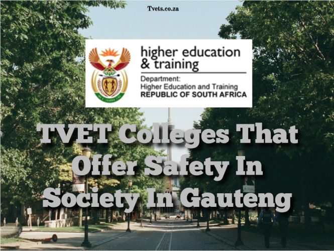 TVET Colleges That Offer Safety In Society In Gauteng