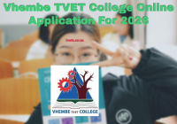 Vhembe TVET College Online Application For 2026