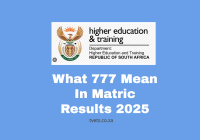 What 777 Mean In Matric Results 2025