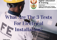 What Are The 3 Tests For Electrical Installation?