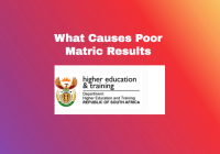 What Causes Poor Matric Results