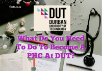 What Do You Need To Do To Become A PHC At DUT?