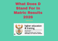 What Does D Stand For In Matric Results 2026