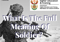 What Is The Full Meaning Of Soldier?