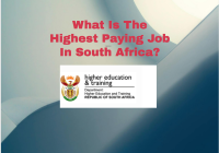 What Is The Highest Paying Job In South Africa?