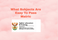 What Subjects Are Easy To Pass Matric