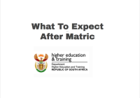 What To Expect After Matric